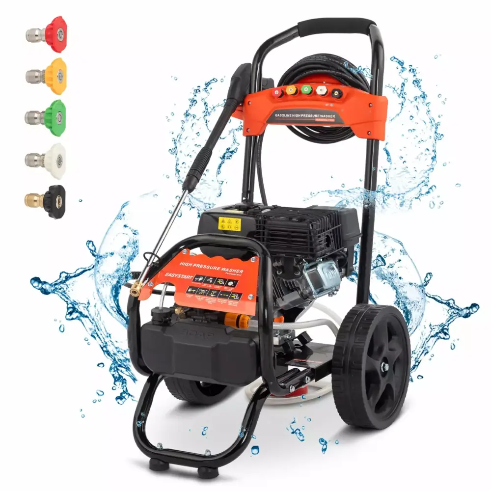 Ktaxon 212CC Gas Pressure Washer 3200 PSI 2.4 GPM Cars Fences Driveways Homes Patios 2700psi