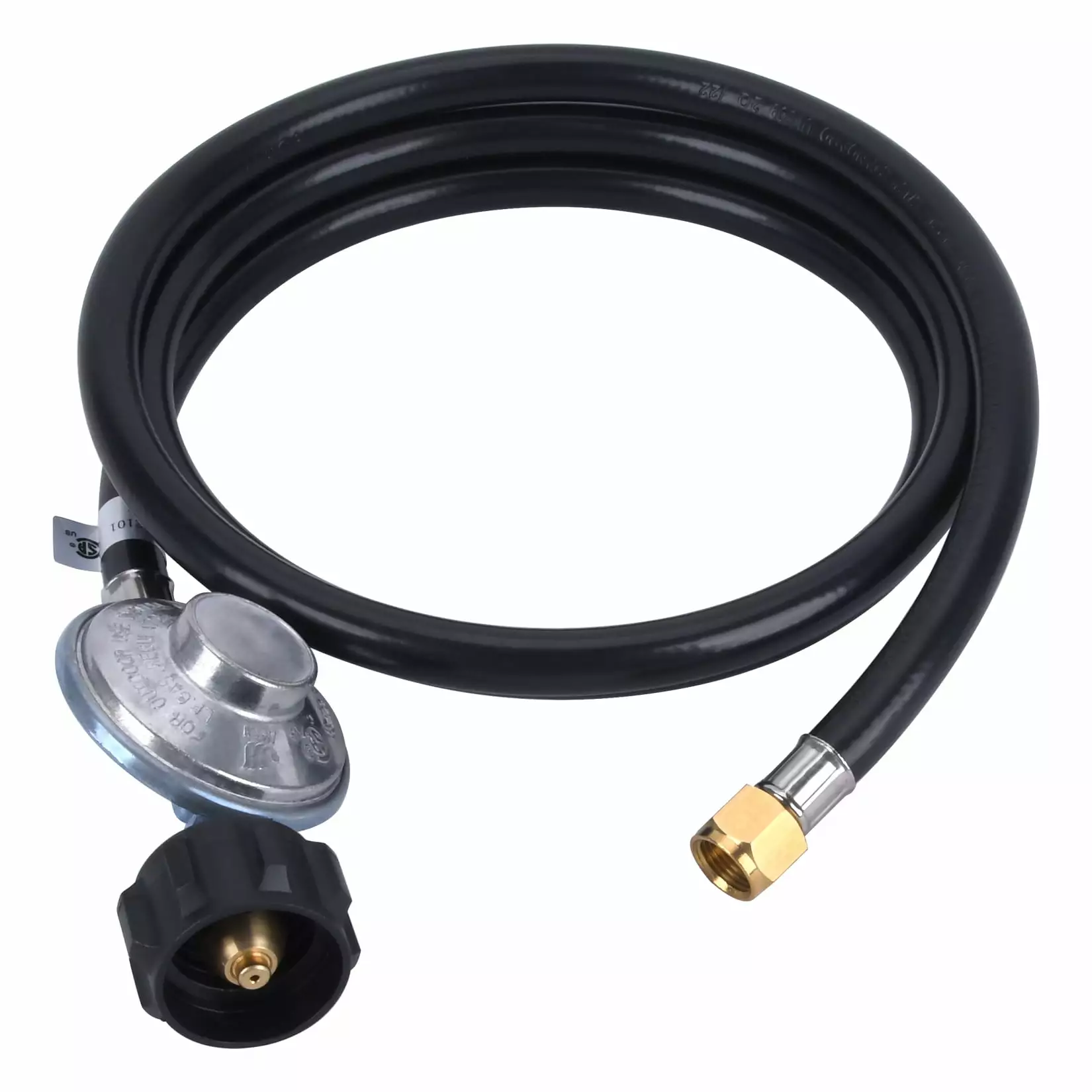 GasSaf 6Ft Propane Hose and Regulator CSA Certified LPG Hose Blackstone Weber Grill Propane Fire Pit