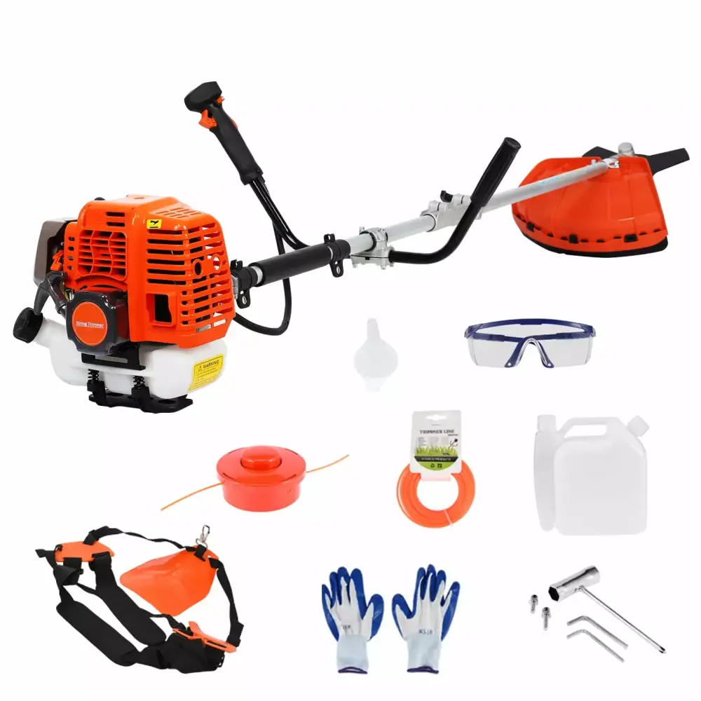 Anvazise 52cc Gas String Trimmer 2 1 Cordless Hedge Trimmer Weed Wacker Shoulder Strap One