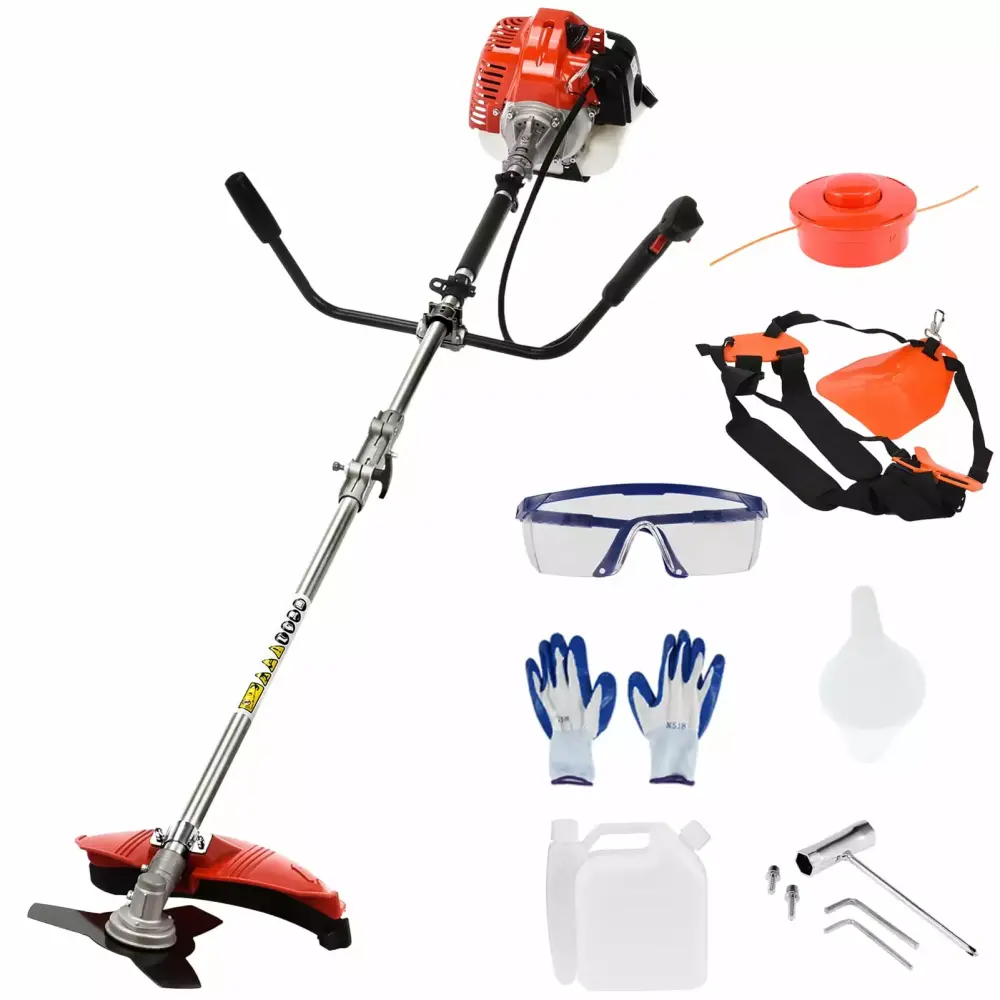 Wharick Weed Eater Gas Powered 52cc 2-Stroke 2 1 Grass Trimmer Brush Trimmer Lawn Yard