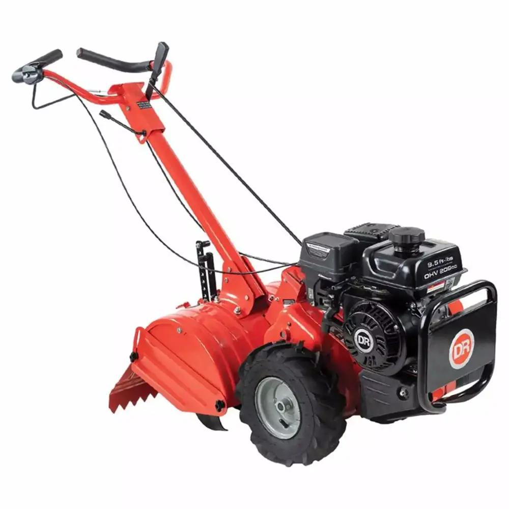 DR Power 208cc OHV Gas Powered Cultivator Tiller Heavy Duty Soil Preparation 1