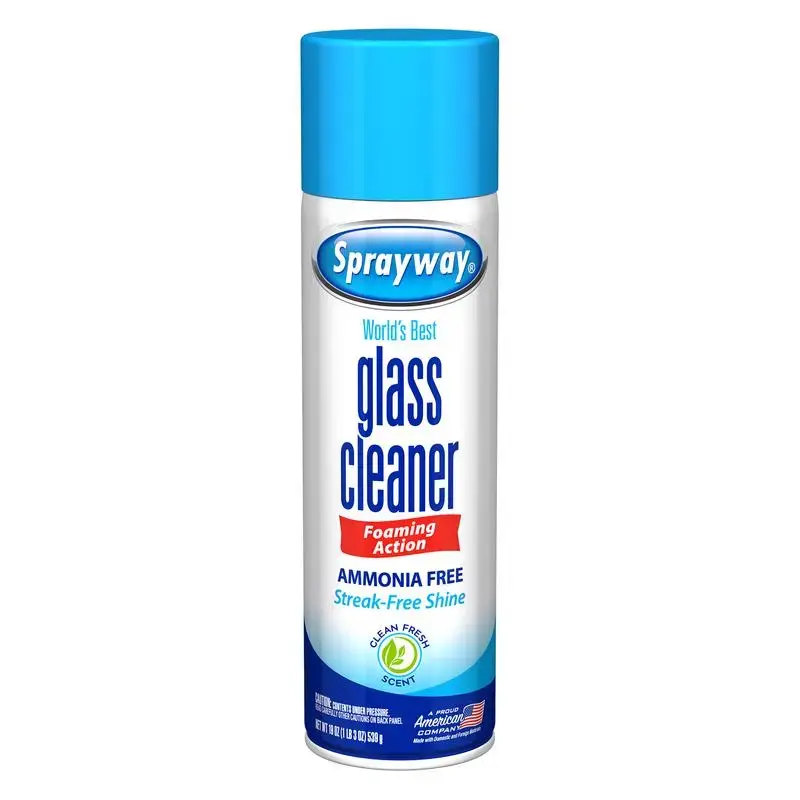 Sprayway Fresh Scent Glass Cleaner 19 oz Foam Pack 12