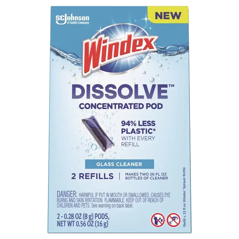 Windex Dissolve Original Scent Glass Cleaner 56 oz Pack 6