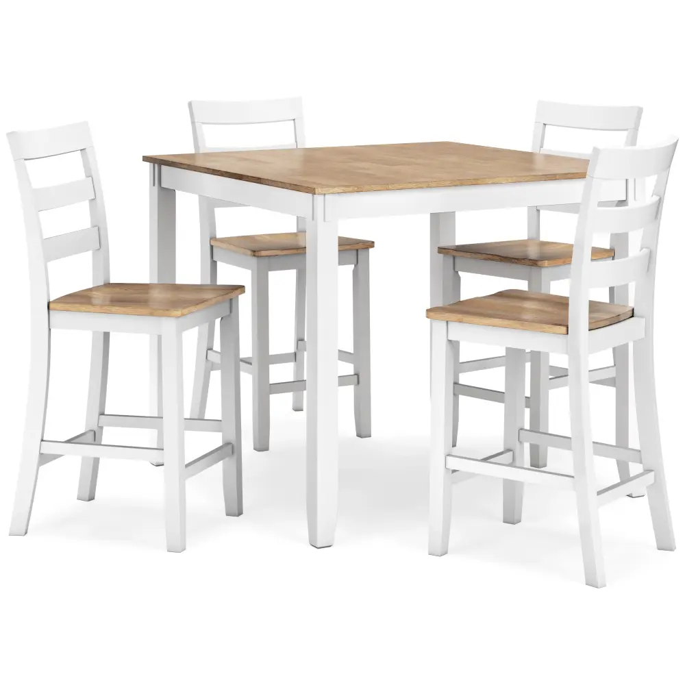 Diamond Modern Furniture Exclusive Design Gesthaven 5 pc Counter Height Dinette D398-223