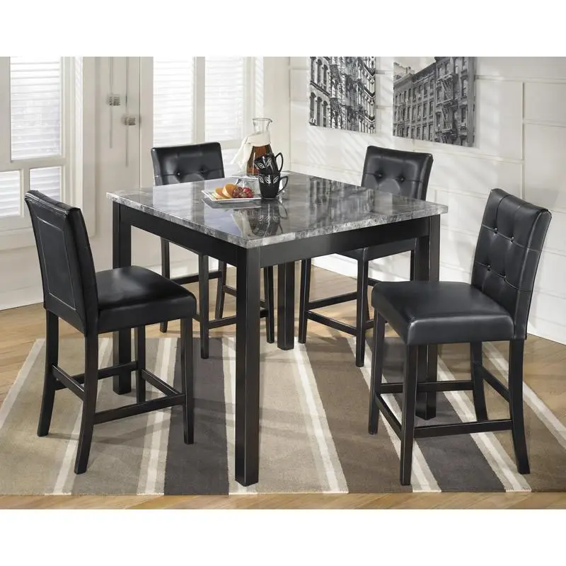 Diamond Present-day Furniture Exclusive Design Maysville 5 pc Counter Height Dinette D154-223