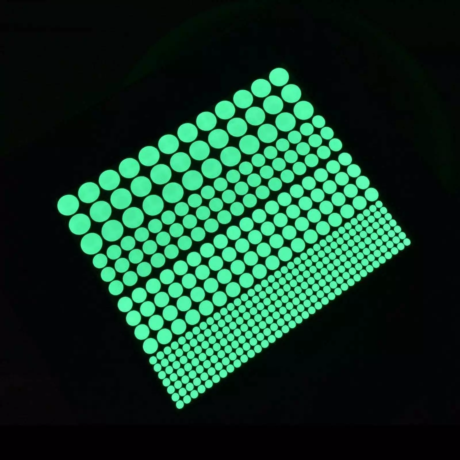 Diy Glow Dark Wall Stickers Luminous Fluorescent Round Dot Pvc Beisidaer