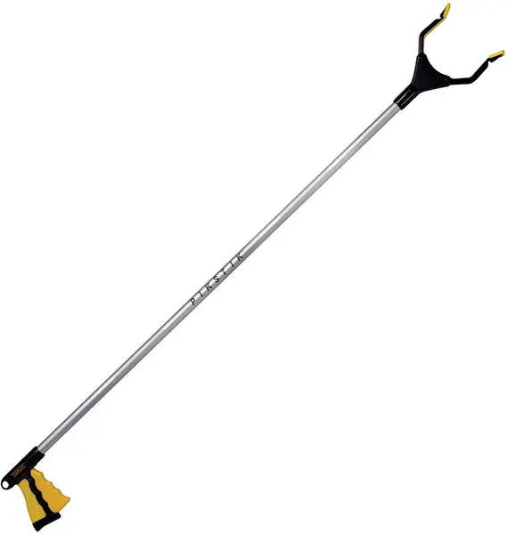 PikStik Pro P488 Aluminum Multi-Purpose Reacher 48 Inch Yellow Easy Grab and Reach