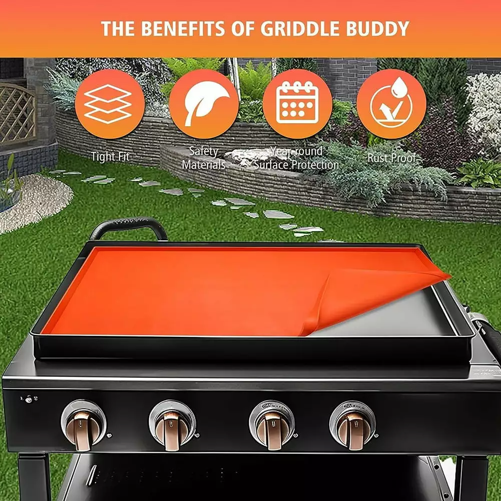 Heavy Duty 36 Inch Silicone Cover Blackstone Griddle - Protective Mat Outdoor Cooking JadeBamboo