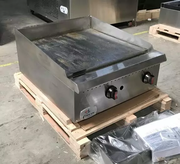 24 Inch Gas Griddle Flat Top Grill Stove Propane LP Natural Gas NSF Certified