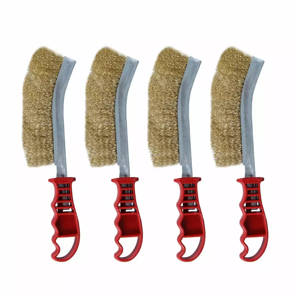 4pcs Grill Brush and Scraper Set Outdoor Grill Cleaning Accessories Gift COLO