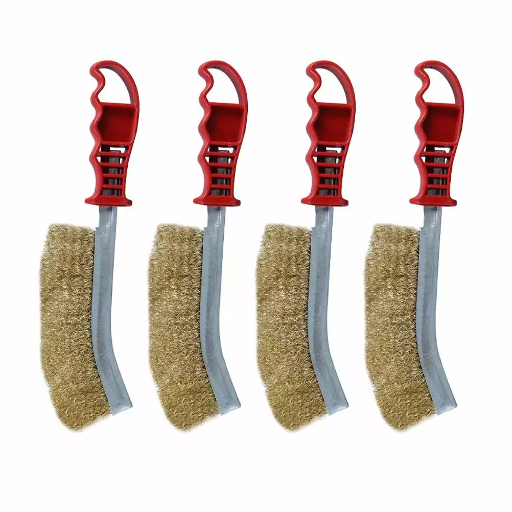 4Pcs Outdoor Grill Scrubber Wear-resistant Barbecue Brush Cleaning Set Bestonzon