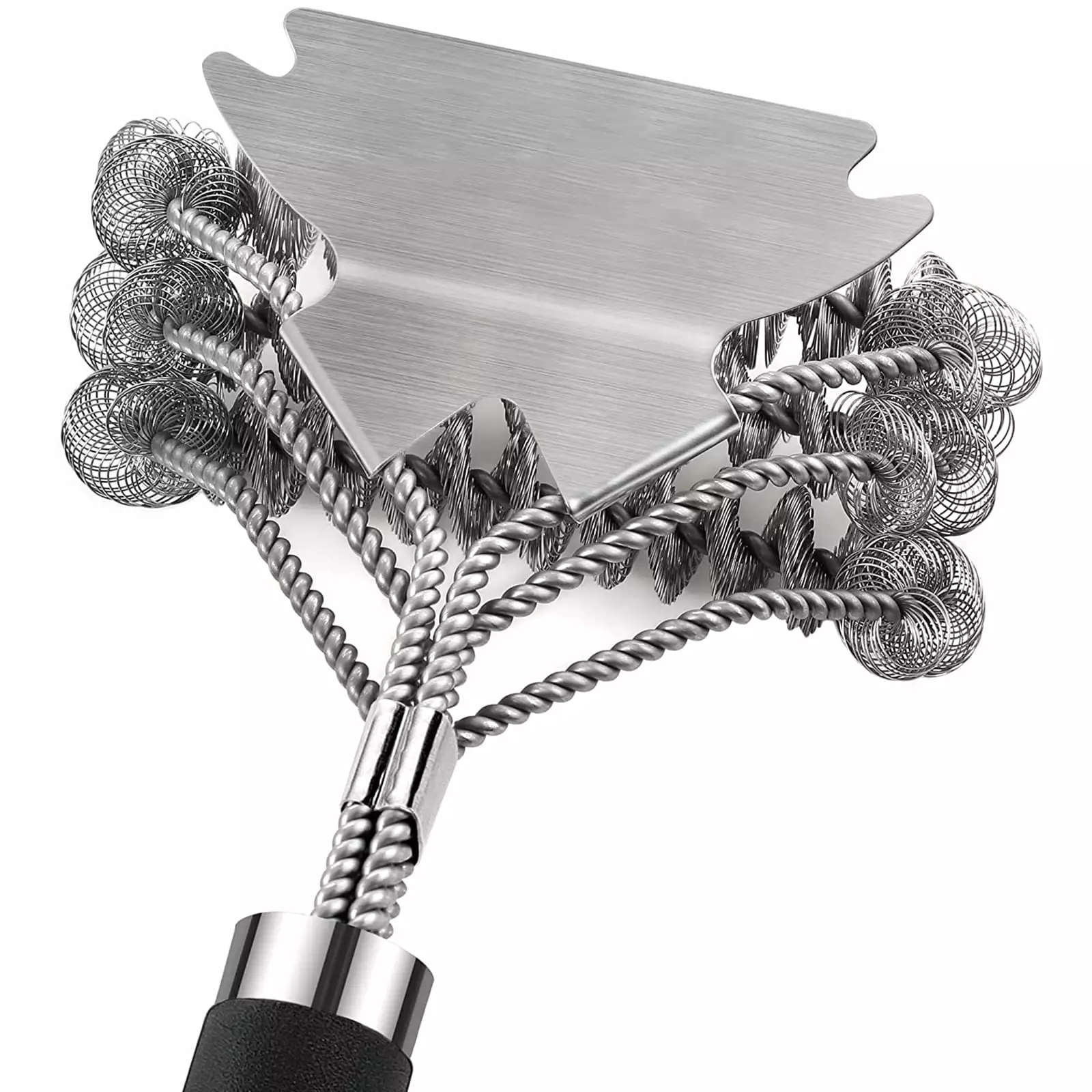 Bristle Free Grill Brush Scraper Stainless Cleaning Brush Charcoal Weber Gas Porcelain Grill COOSERRY