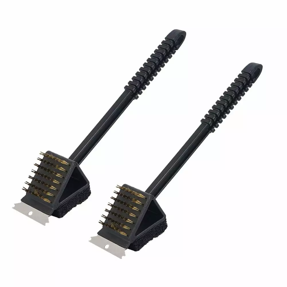 2pcs Grill Brush BBQ Brush Outdoor Cleaner Cleaning Accessories Scrubber HOKARUA