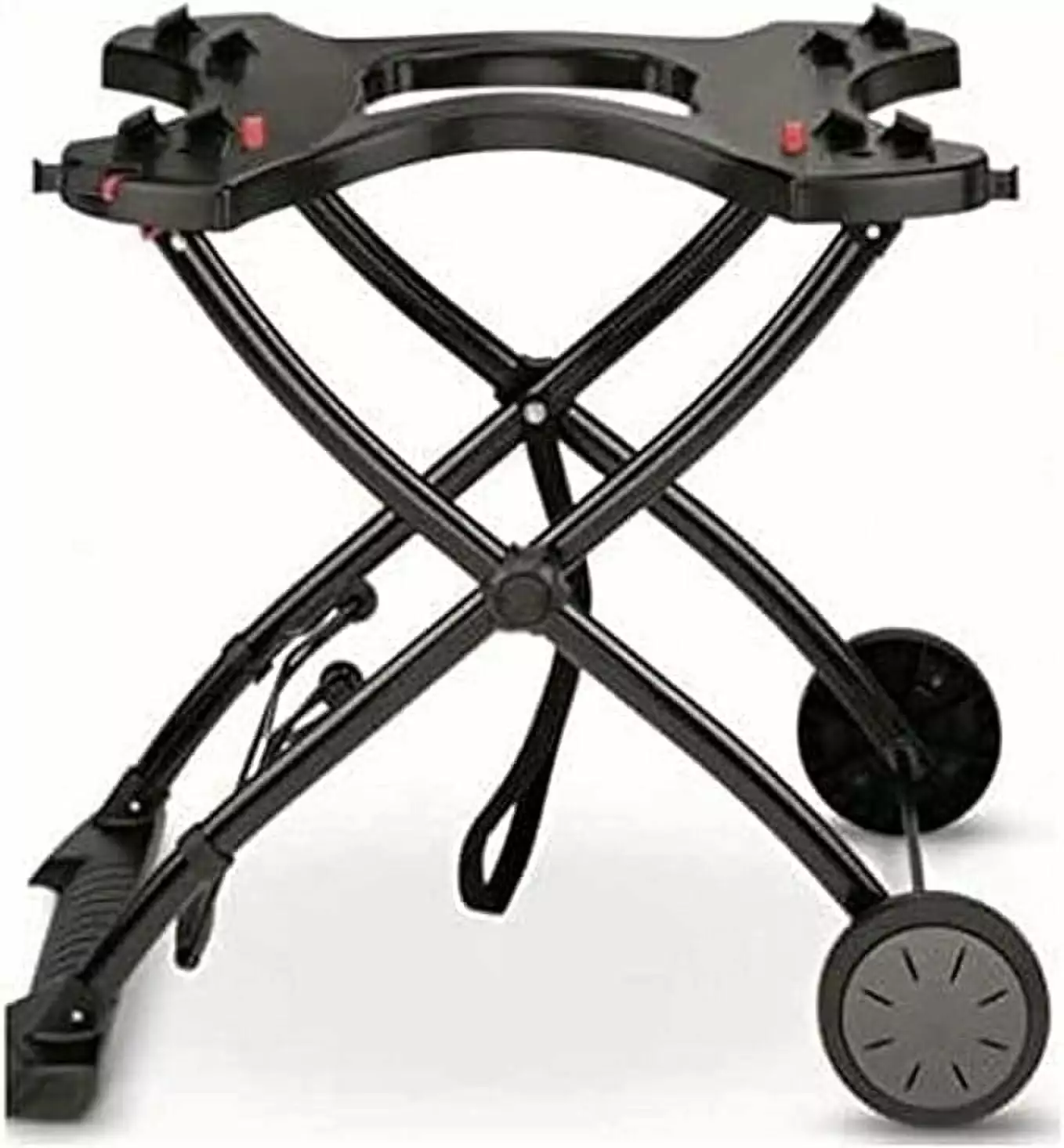 Open Box Weber Q Travel-friendly Cart Q 1000 and 2000 Black Portable Grill Stand