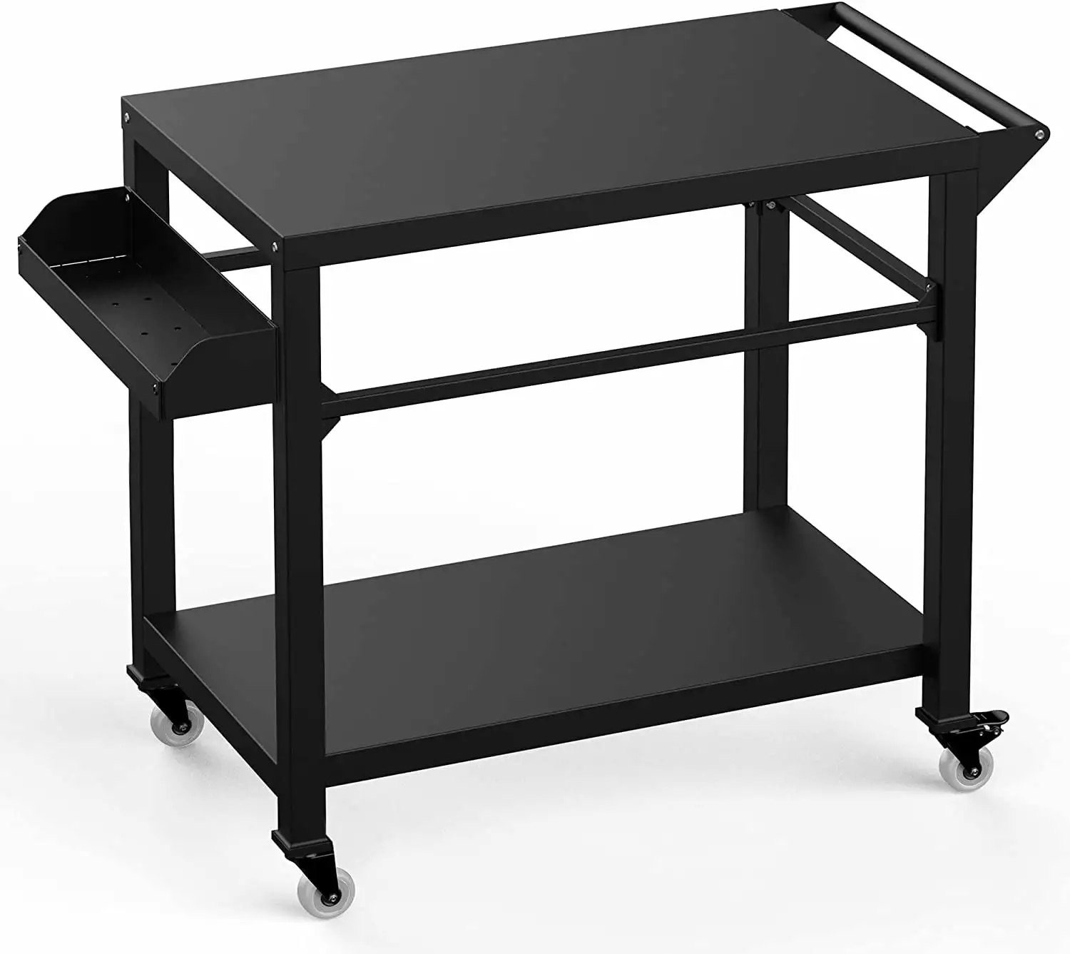 Outdoor Grill Cart Wheels Heavy Duty Movable BBQ Smoker Cart Pizza Oven Patio Camping and Parties XIAOKING
