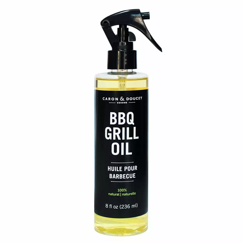CARON & DOUCET BBQ Grill Cleaner Oil 100% Plant-Based Vegan Cleaning Grills Grates 8oz