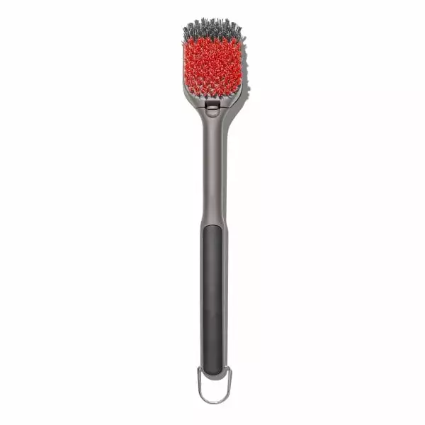 OXO Softworks Grilling Nylon Cleaning Grill Brush Grey