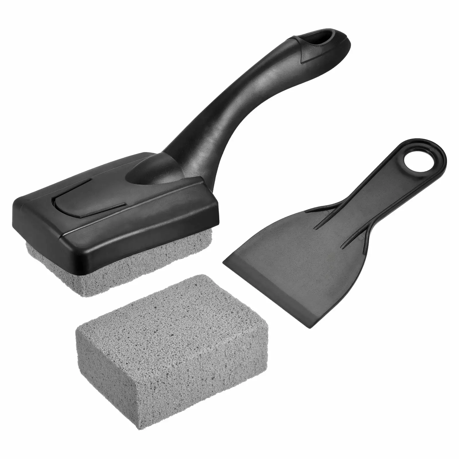 Uxcell 9.8 Inch Grill Cleaner Stone Cleaning Block Tool Scraper Grill Brush Kit