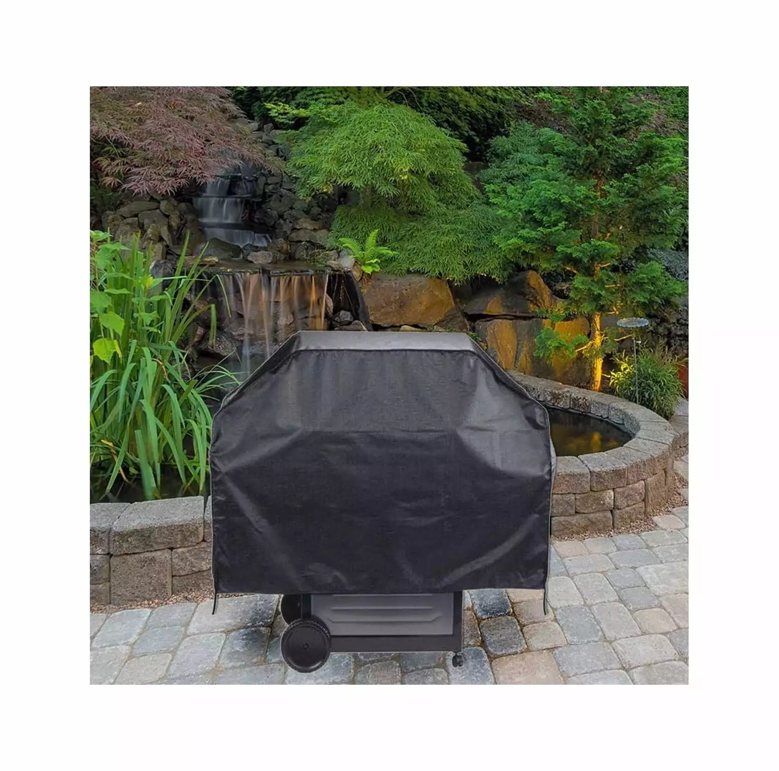 CintBllTer 55 Tear Proof All-Weather Grill Cover - Black 55 x 21 x 31 - Heavy Duty Protection