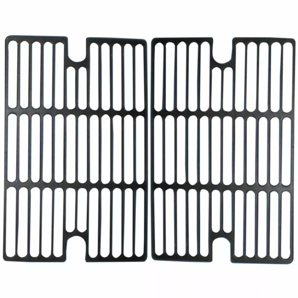 2pc Matte Cast Iron Cooking Grid Gourmet and Smoke Hollow Gas Grills 21.25 Inches Contemporary Home Living