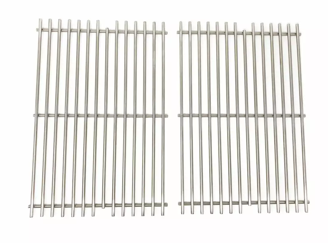 Replacement 304 Solid Stainless Steel Cooking Grates Weber Gas Models Set 2 Grill Zone