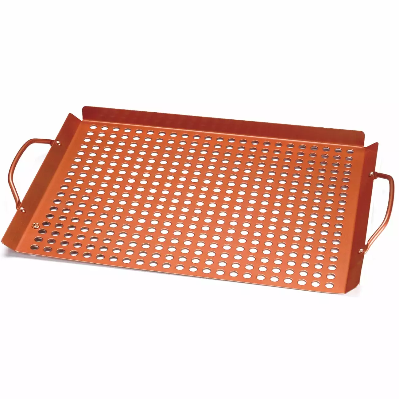 Outset Large Copper Non-Stick Grill Grid Handles BBQ