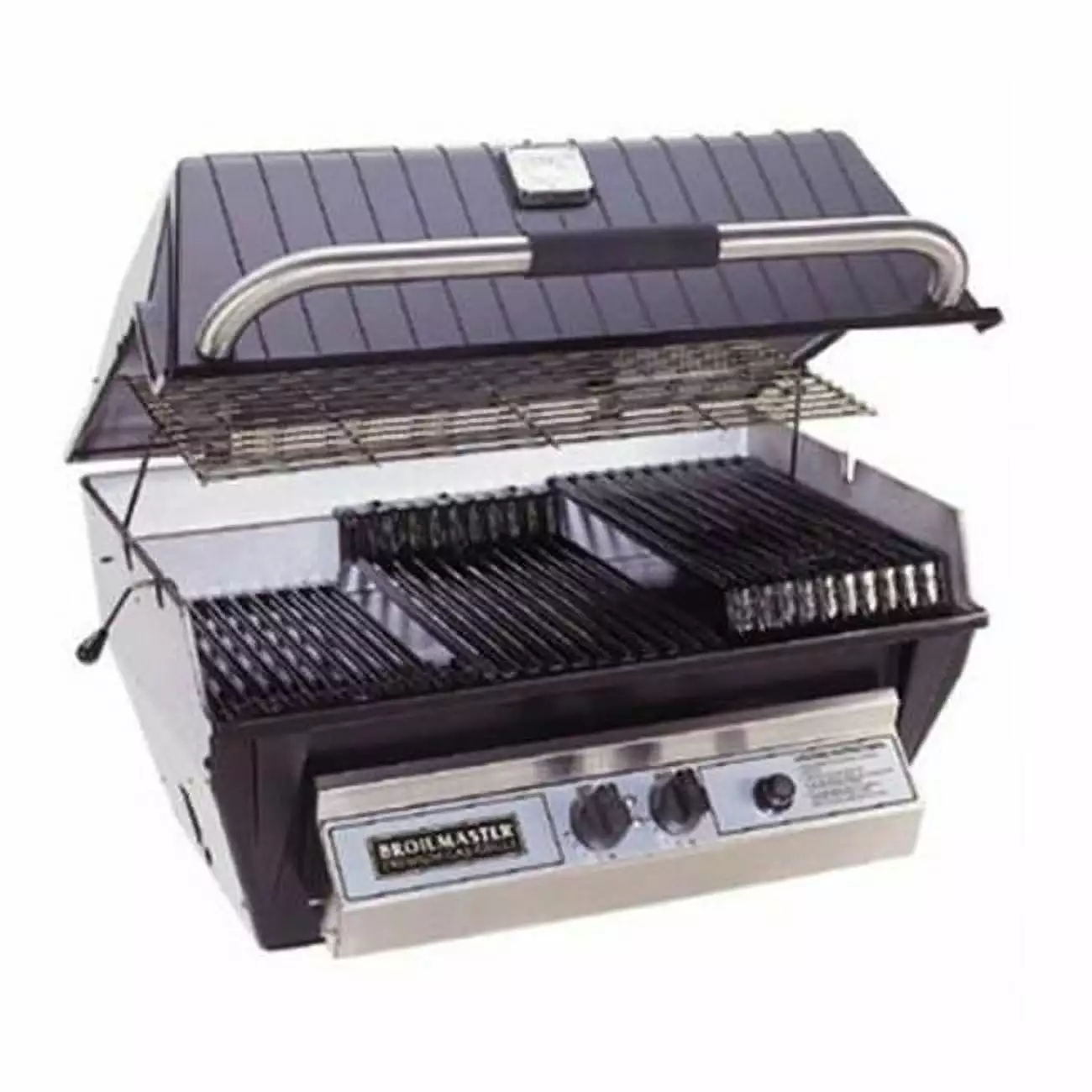 Broilmaster N Luxury Grill Head Flare Busters Briquets - Black - Propane