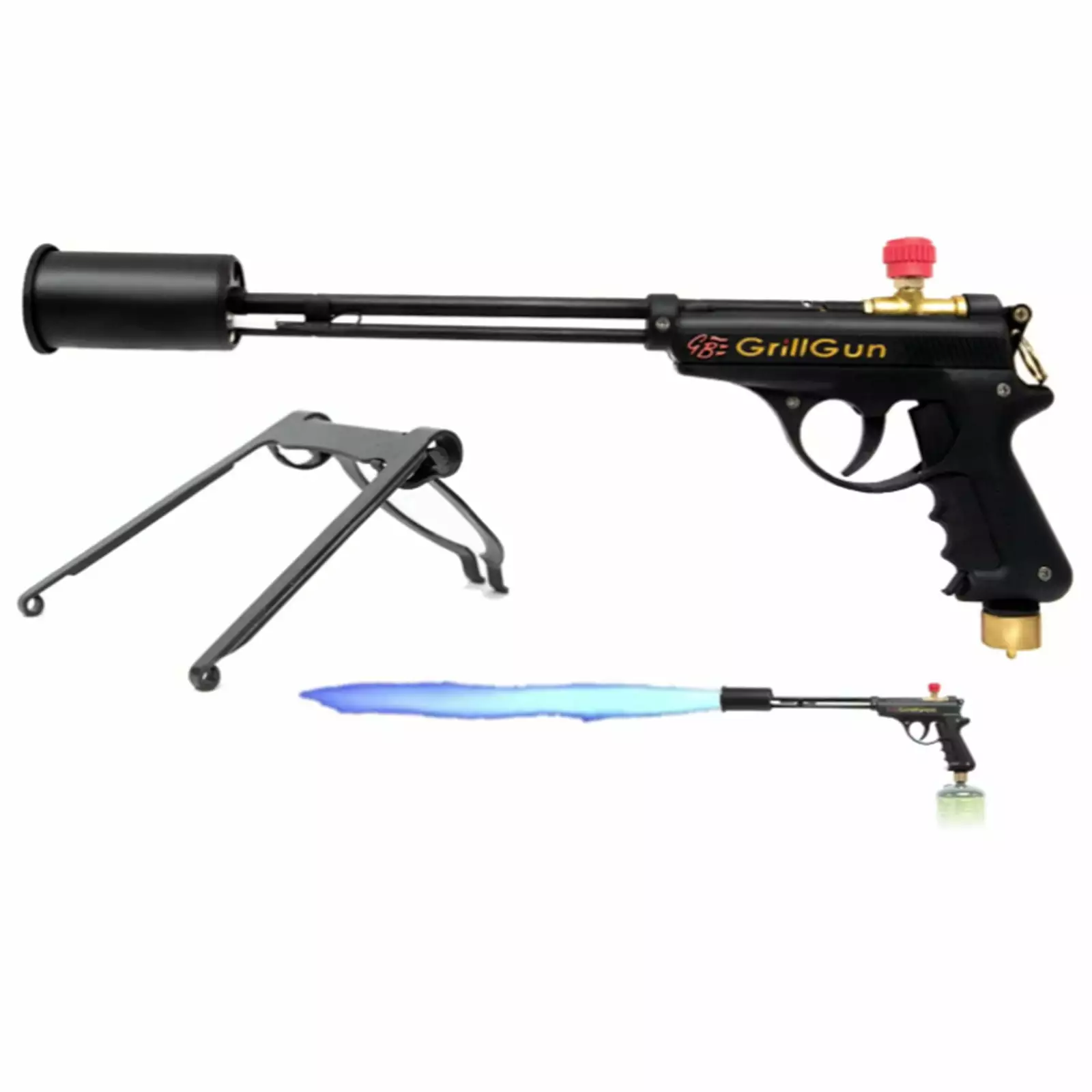 GrillBlazer GrillGun Basic Torch Gun Charcoal Grill Starting and Cooking