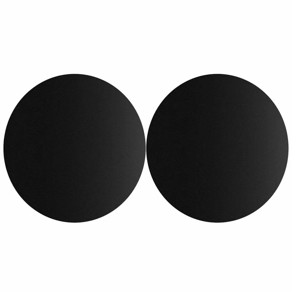 FRCOLOR 2pcs Nonstick Reusable Round BBQ Grill Mat Circle Cooking Oil Pad