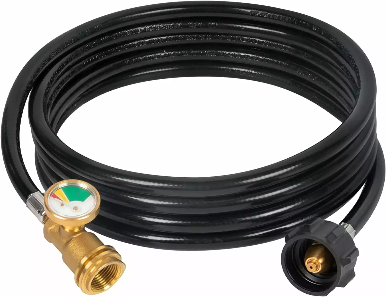 12FT Propane Extension Hose Gauge RVs Gas Grills Stoves Heaters Fire Pits