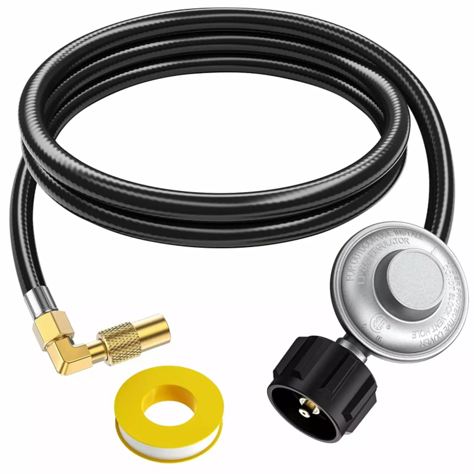PatioGem 5FT Propane Modifyer Hose Regulator Blackstone Tabletop Griddle