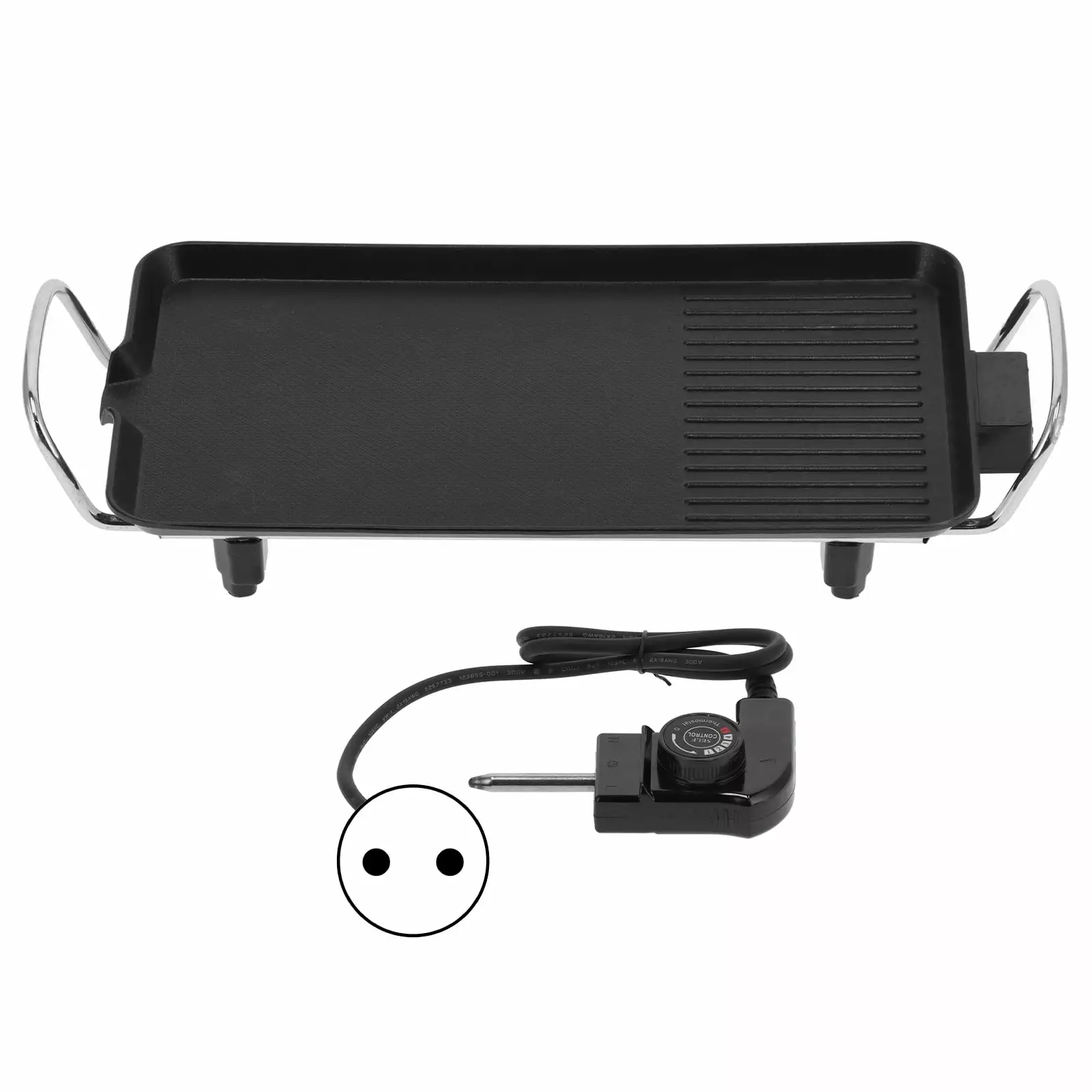 1400W Electric Barbecue Grill Divisional Smokeless Stainless Steel Grill Plate BBQ Accessory