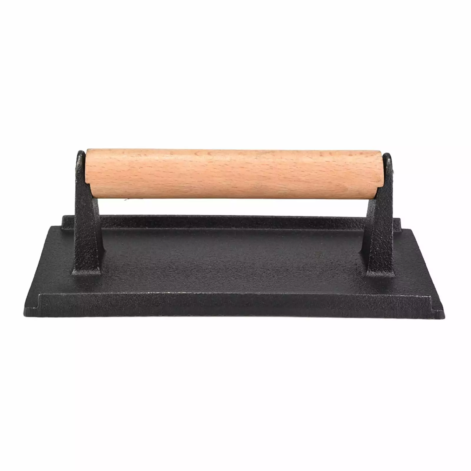 Commercial Cast Iron Steak Weight Wooden Handle Bacon Grill Hamburger Press WangShuang12