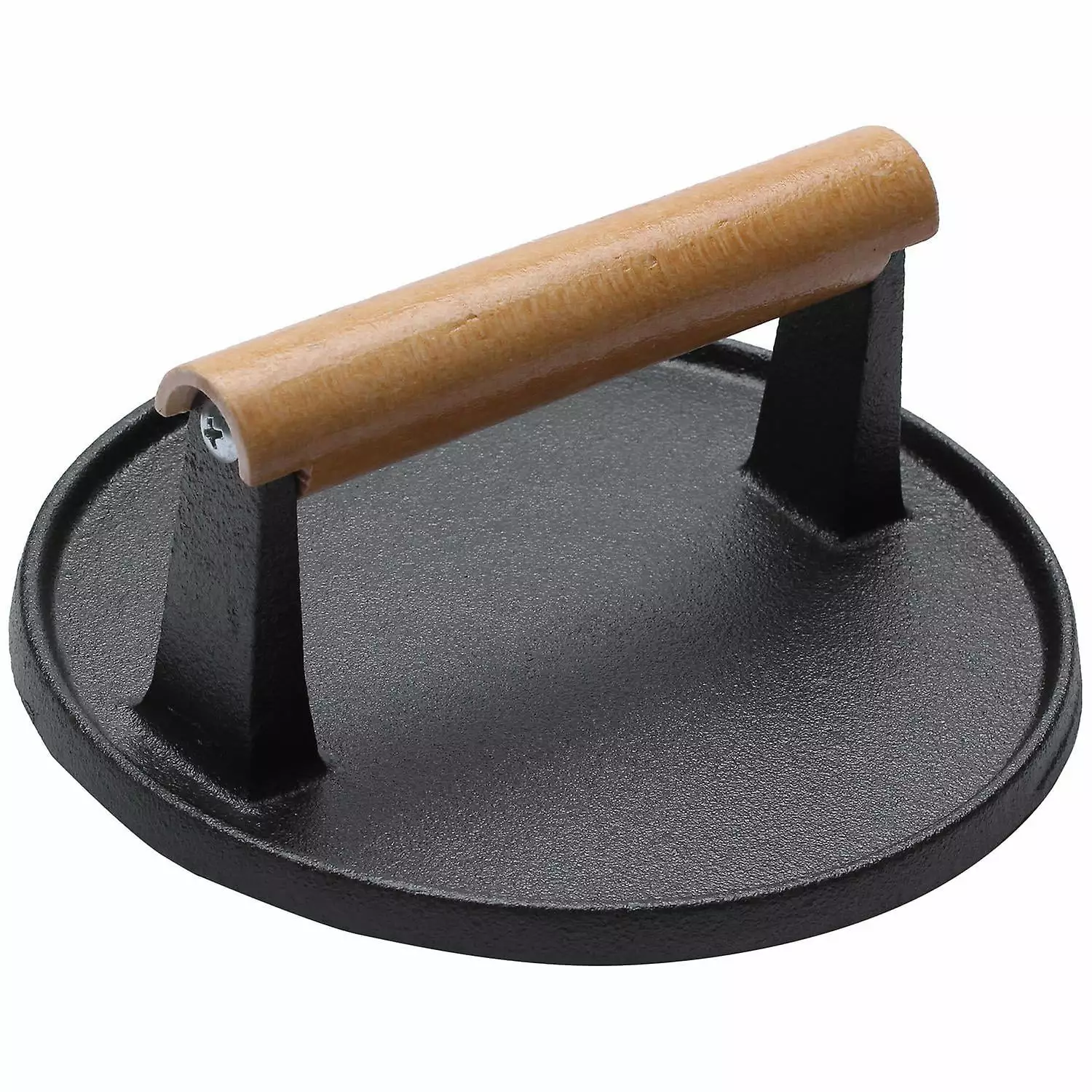 ZHXNE Cast Iron Meat Press Steak BBQ Grill Tools Handle