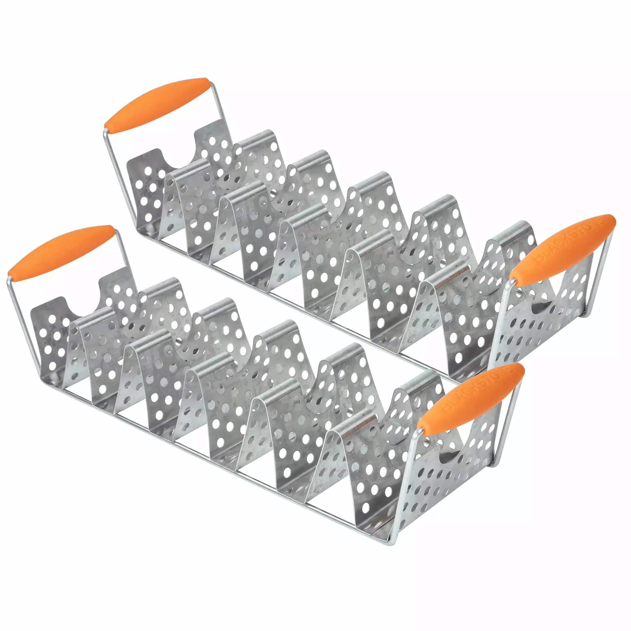 Blackstone Stainless Steel Taco Rack Kit Heat-Resistant Handles 2-Piece Set