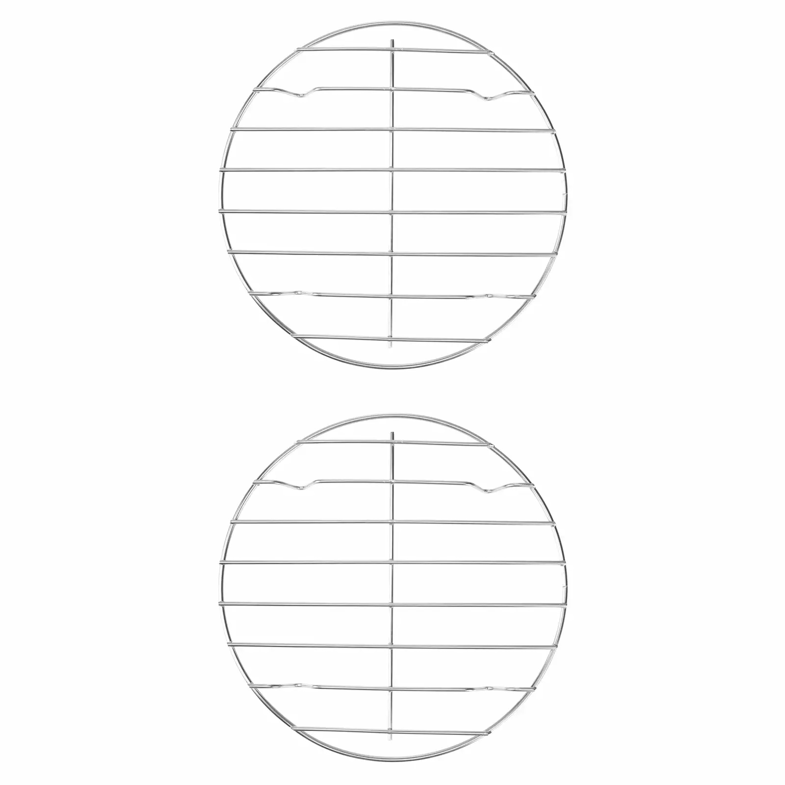 Rack Wire Steel Grill Barbecue Bbq Baking Mesh Net Metal Grates Charcoal Roasting Sgrouper Cross Circular Round Pizza NUOLUX