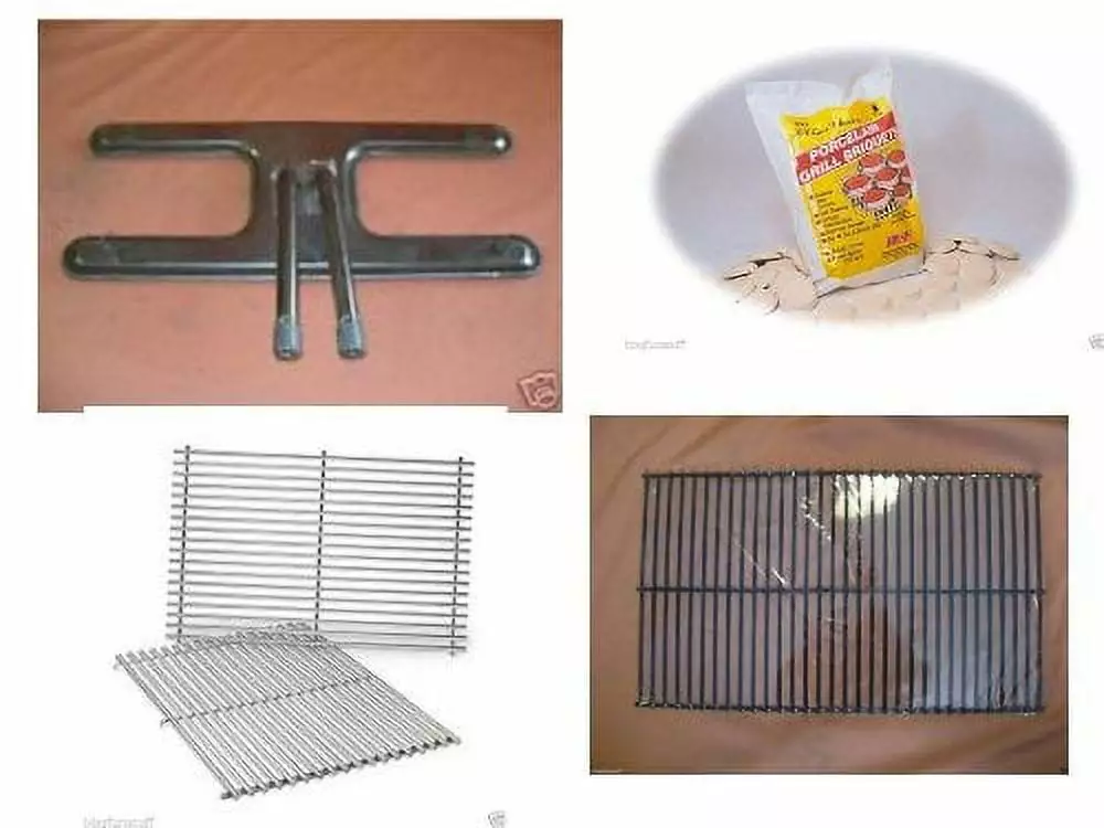 MHP JNR Gas Grill Reconstruct Kit Burner SS Cooking & Briquette Grates