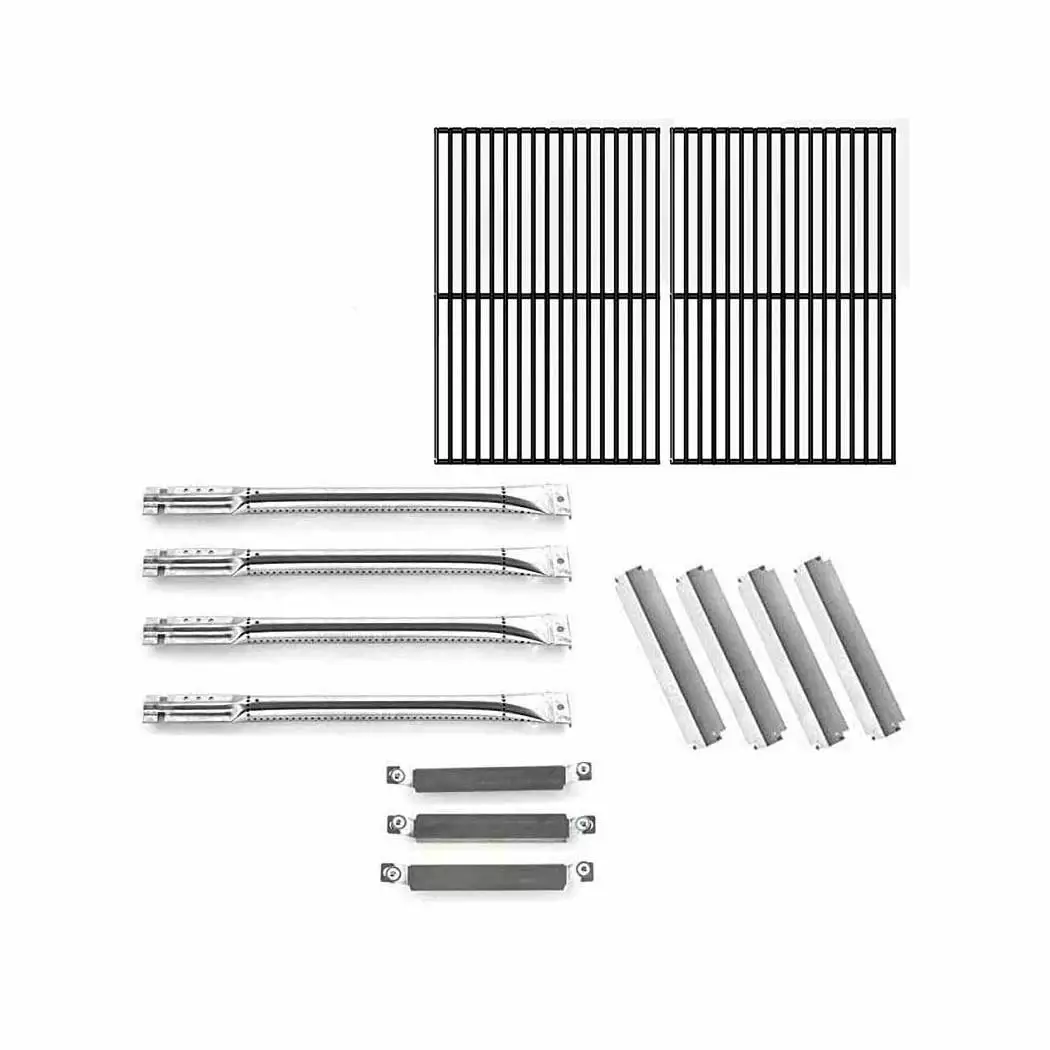 Replacement Kit Charbroil 463248108 BBQ Grill 4 Burners 4 Heat Plates 3 Tubes 2 Grids Grill Zone
