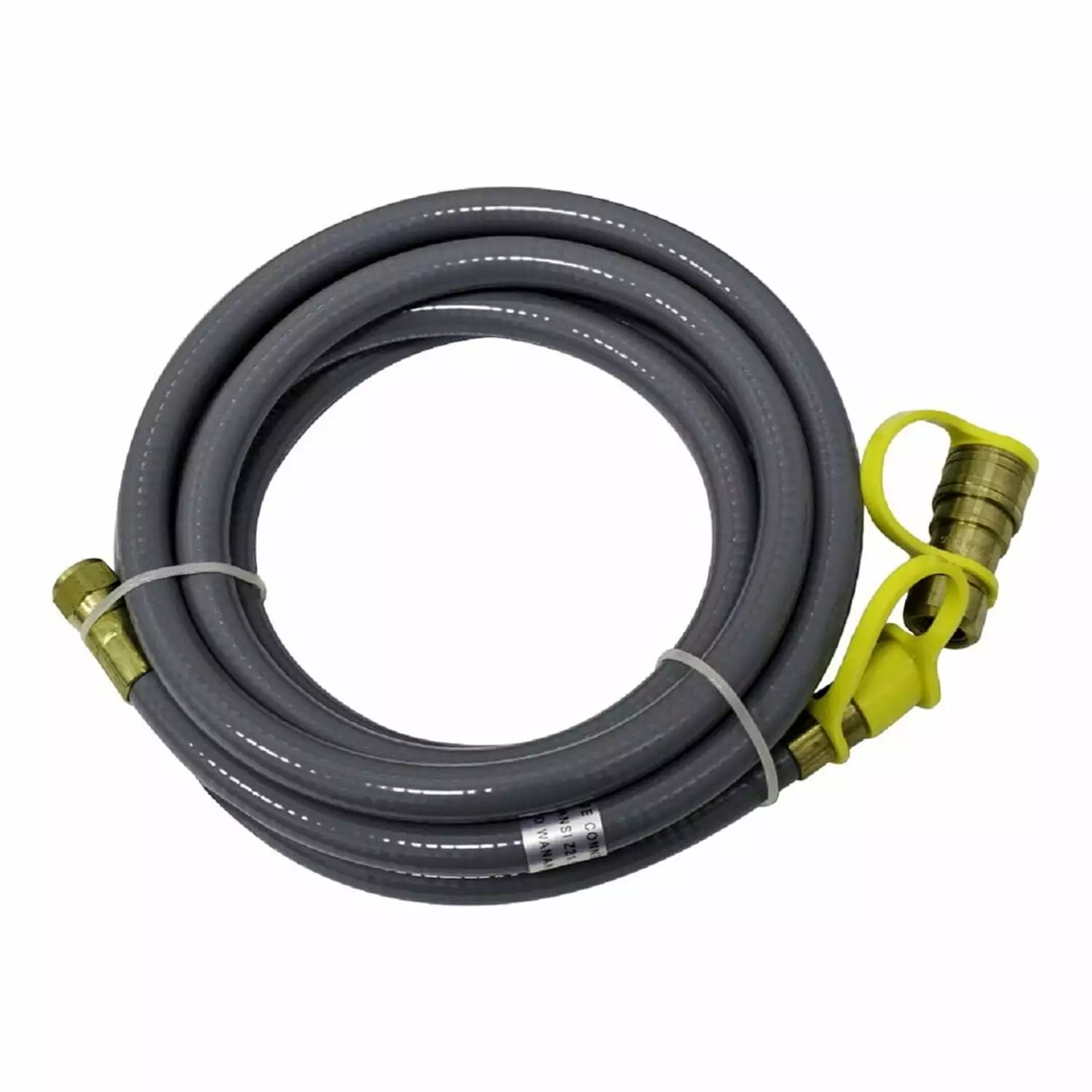 Hiland Rubber 12 ft Natural Gas Hose Quick Disconnect Grills
