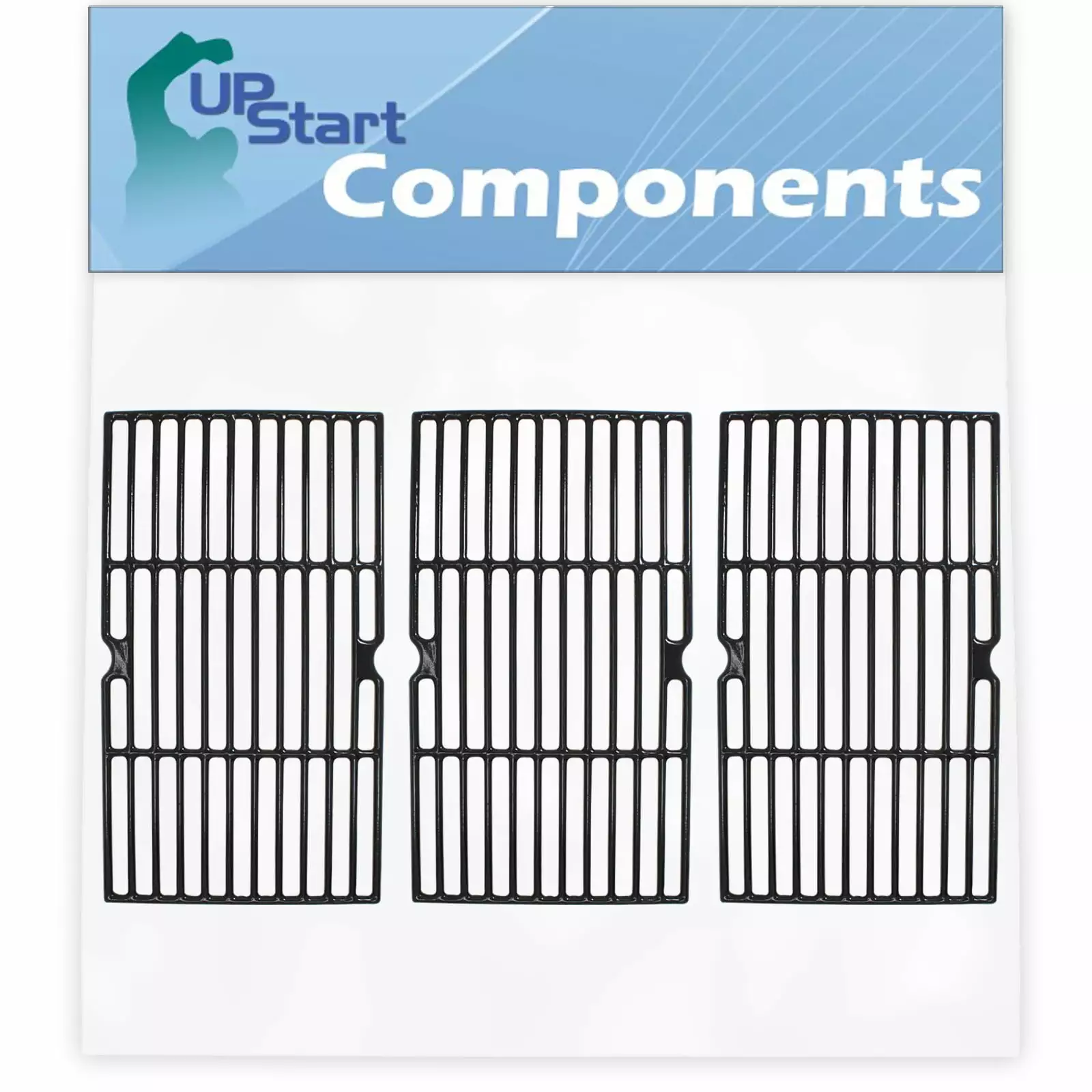 3-Pack BBQ Grill Cooking Grates Replacement Centro 85-1198-2 Cast Iron Grid UpStart Components