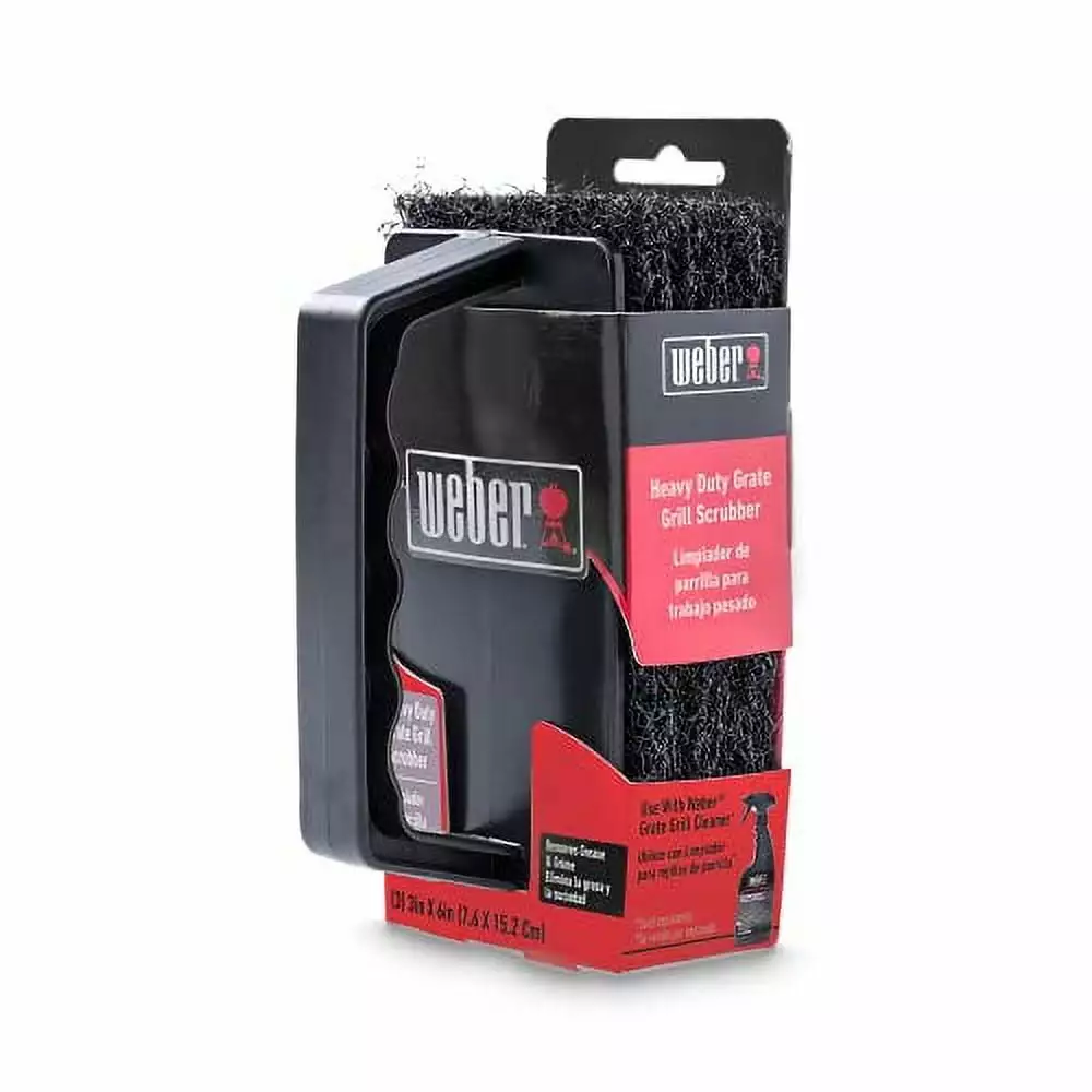 Weber Scrubber Grill Grate Scrubber Black Easy Cleaning