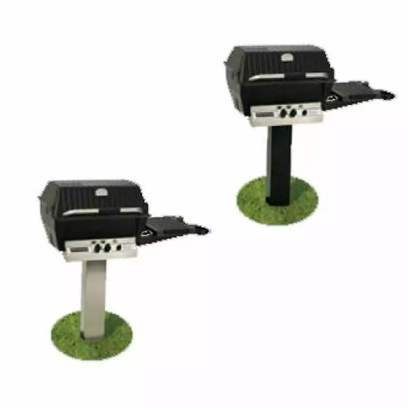 Broilmaster SS48G Stainless Steel Post -Ground Grill Mount Outdoor Cooking