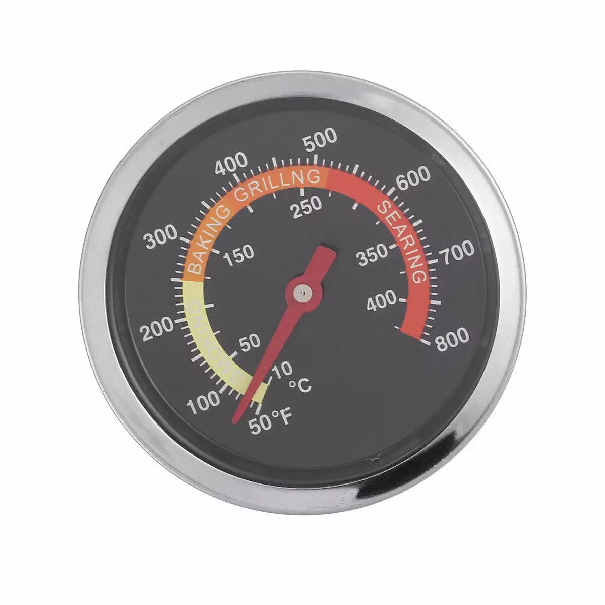 BBQ Barbecue Charcoal Grill Pit Wood Temperature Gauge Grill Pit Thermometer Cooking Beef Pork Lamb Harnent