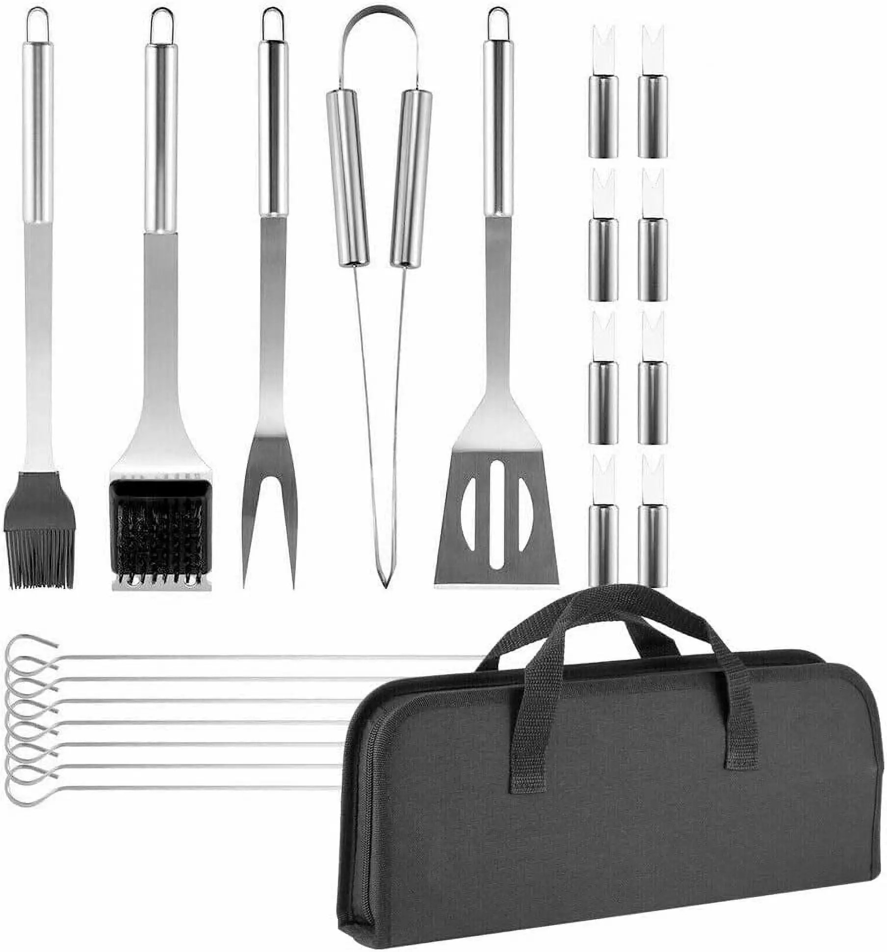 Baker Boutique 20-Piece BBQ Accessories Stainless Steel Grill Tools Set