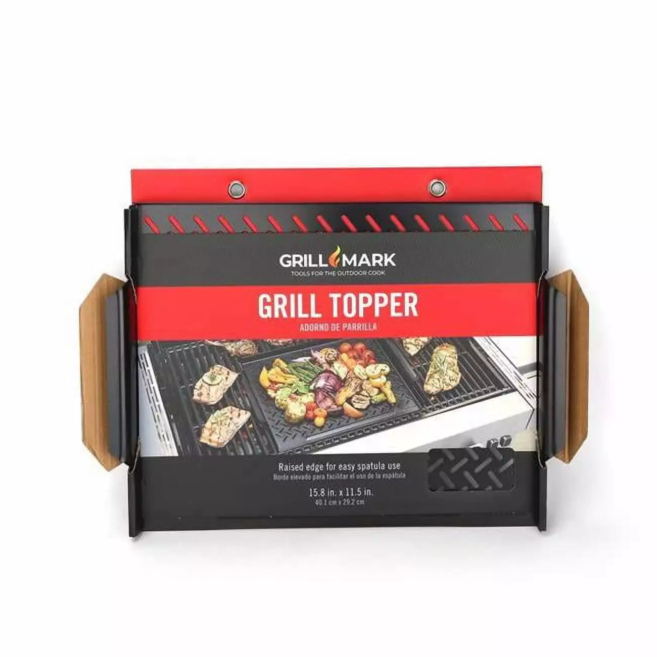 16 x 12 . Gray Steel Grill Topper BBQ Cooking Gardencare