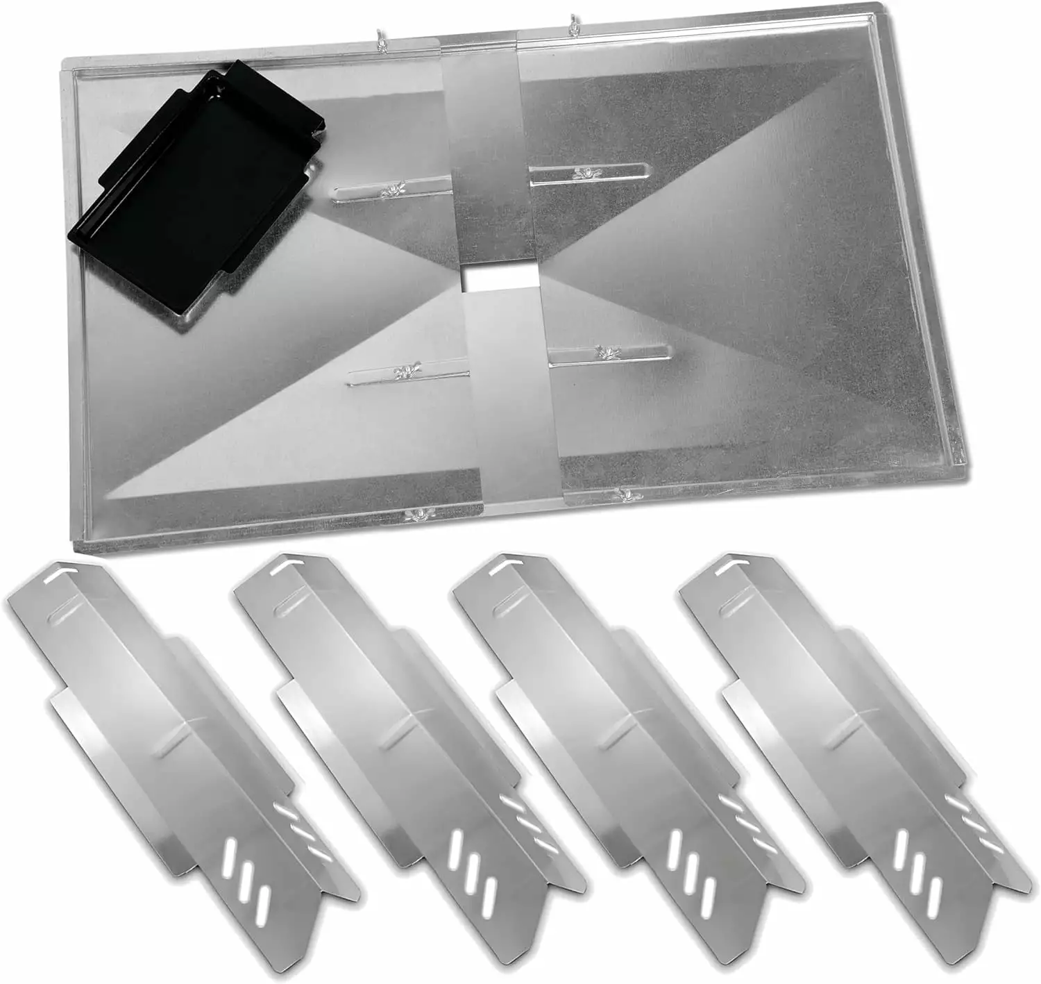 Adjustable Grease Tray and Heat Plates Set Dyna-Glo DGB494SPB DGB495SDP DGP495SDP-D DGF493BNP DGB495 DGB515 DGB610 DGF493 ...