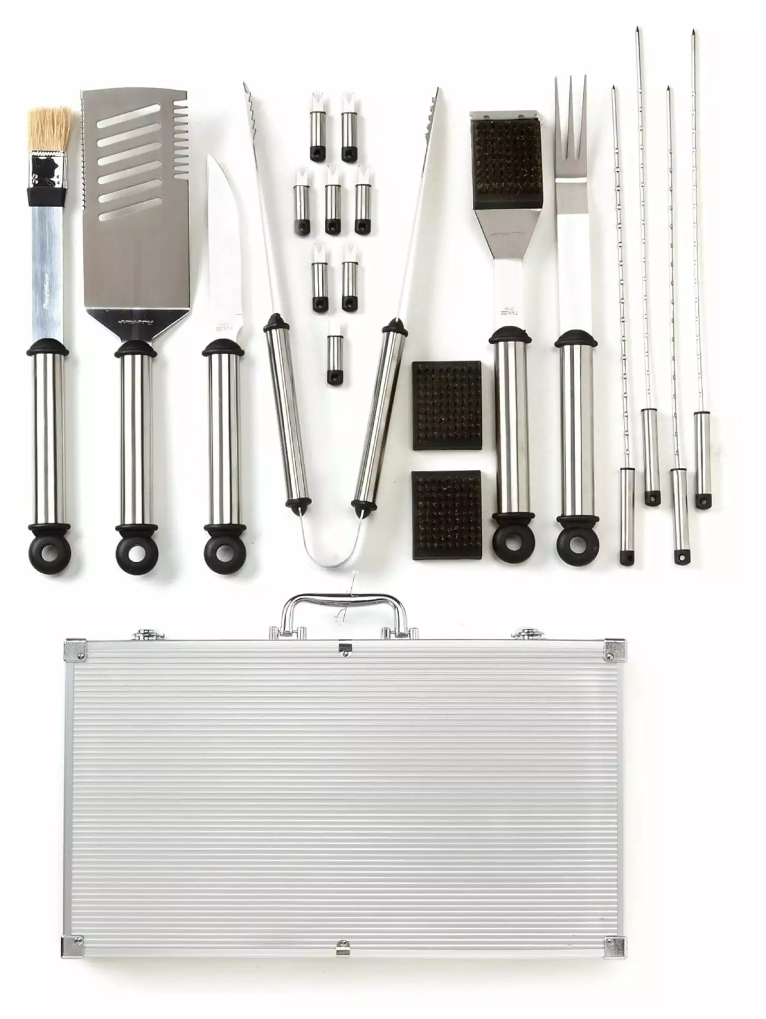 JepoIA 20-Piece Stainless Steel BBQ Grill Tool Set Aluminum Case