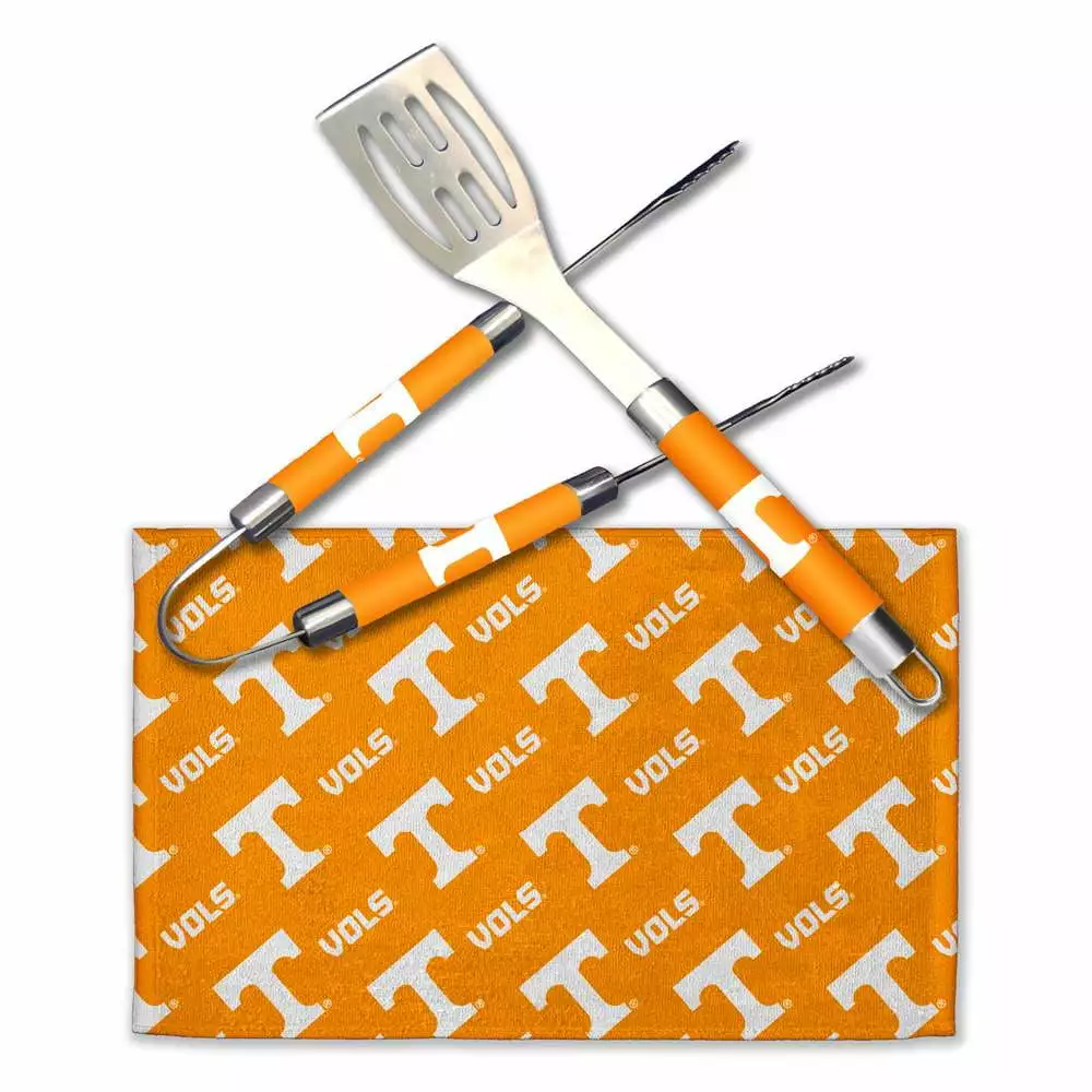 Tennessee Volunteers BBQ Grill Utensil Set 3-Piece College Team Tailgating Tools