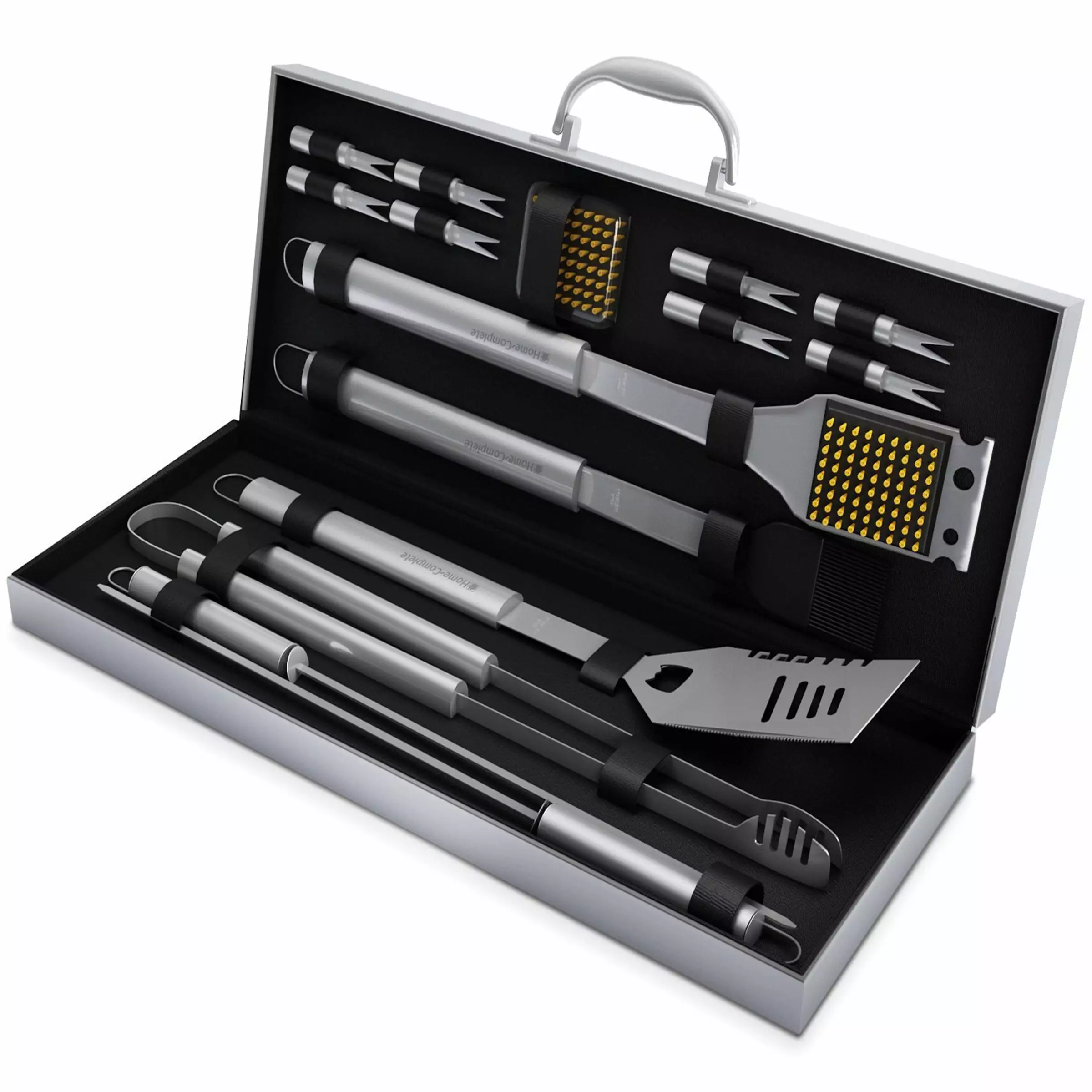BBQ Grill Tool Set 16 Piece High Standard Stainless Steel Barbecue Accessories Case Home-Complete