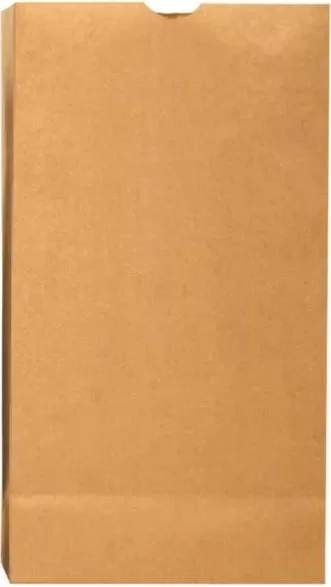 R3 18416 Flat Bottom Brown Grocery Bag Shopping